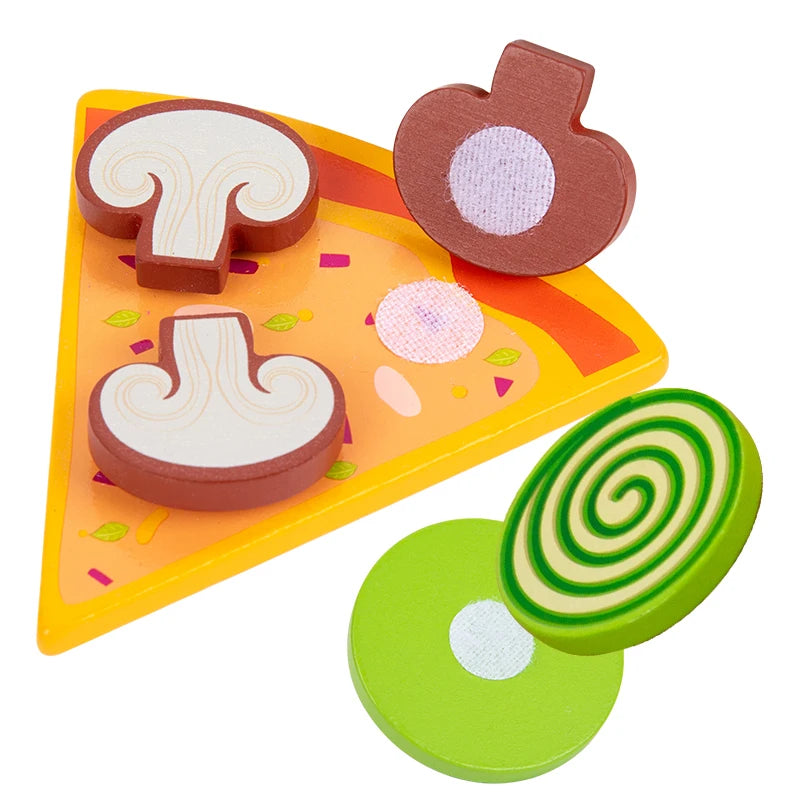 Woods™ - Stimuleer Creativiteit & Motoriek - Kinder Pizza & Koekje Set