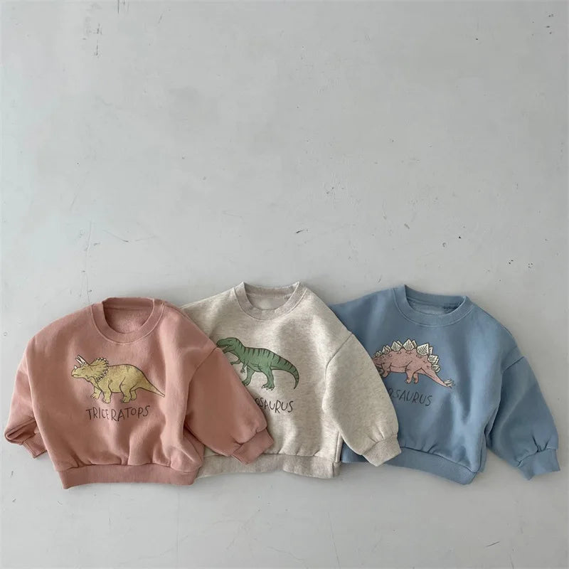 Mini Fashion™ - Leuke Dinosaurus Print - Dino Sweater
