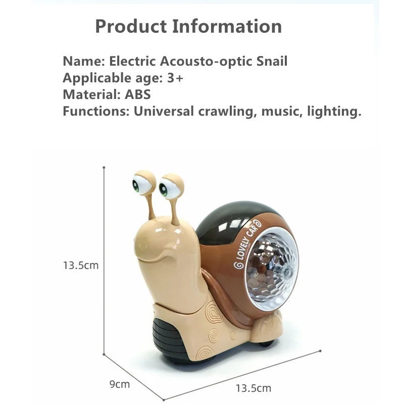 Music Snail™ -  Lichtgevend Speelmaatje - Speelgoed Slak & Krab