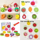 Toddler Clips™ - Fruit & Vorm Match - Sorteerspel