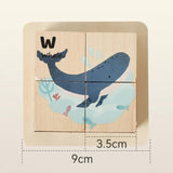 WoodMind – Creatief & Leerzaam – 6-in-1 Montessori Dieren Houten Puzzel