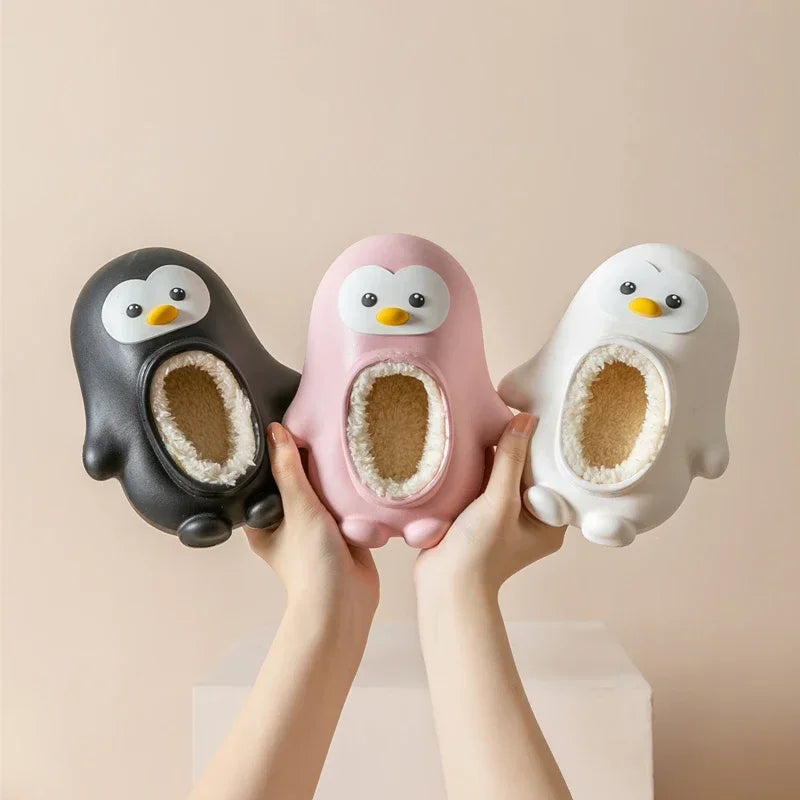 Mini Fashion™ - Warm & Leuk - Kinder Pinguïn Pantoffels