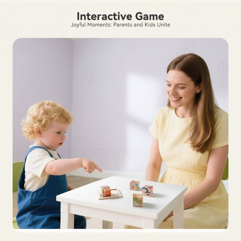 WoodMind – Creatief & Leerzaam – 6-in-1 Montessori Dieren Houten Puzzel