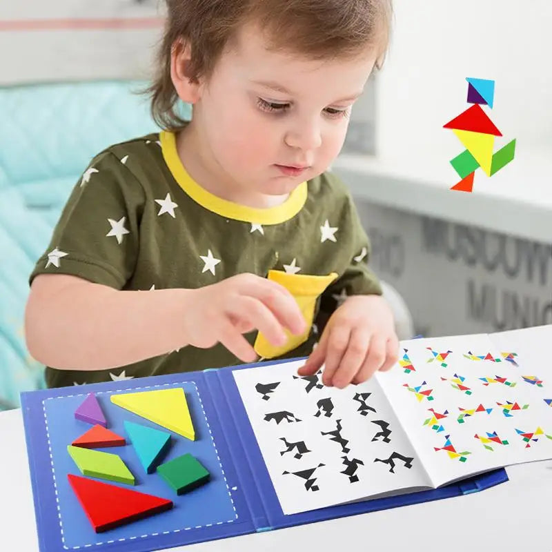 Woods™ - Stimuleer Logisch denken - Houten Tangram Puzzel