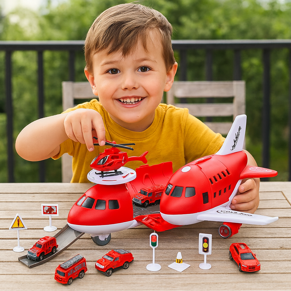 MiniAirBase – Interactief & Educatief – Vliegveld Speelset Met Voertuigen