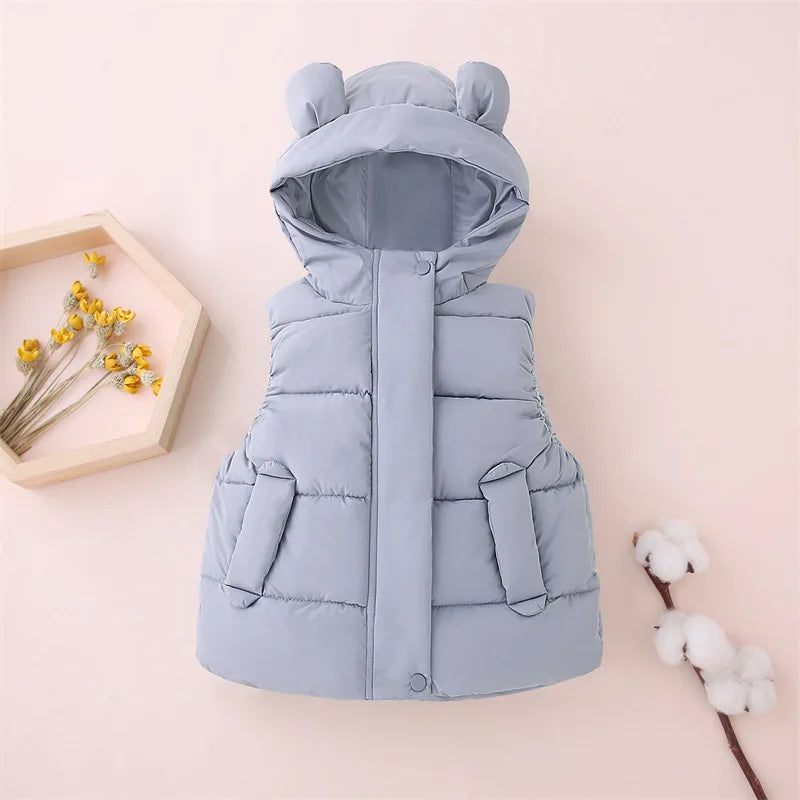 Mini Fashion™ - Warm & Trendy - Bodywarmer Met Capuchon