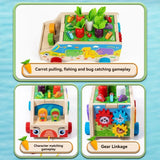 Montessori Animal Matching Toy – Leerzaam & Interactief – Puzzel Speelwagen