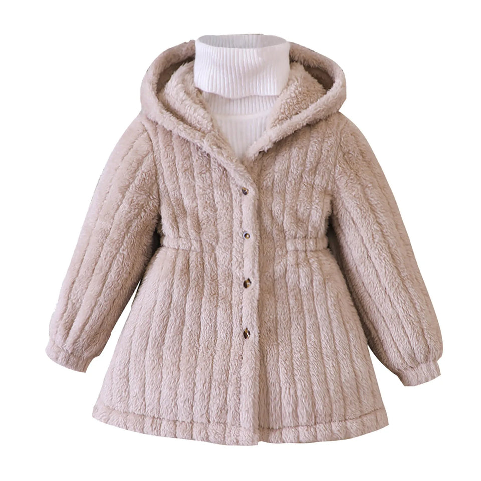 Mini Fashion™ - Zachte Fleece Binnenvoering voor Meisjes - Winterjas