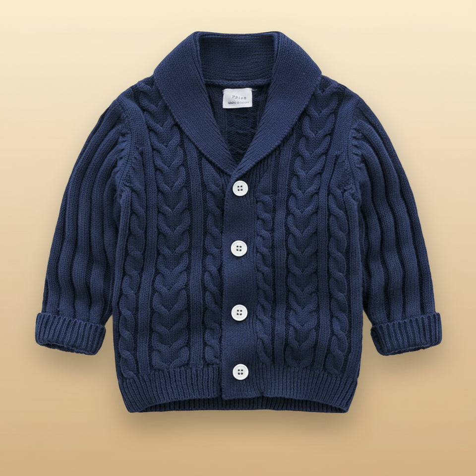 CozyCub – Comfortabel & Modieus – Gebreide Kinder Cardigan Sweater