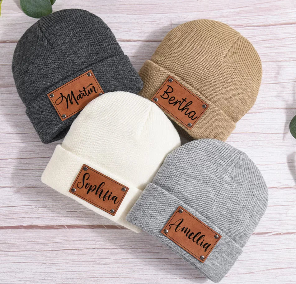 Mini Fashion™ - Eigen lettertype - Gepersonaliseerde Beanie Muts