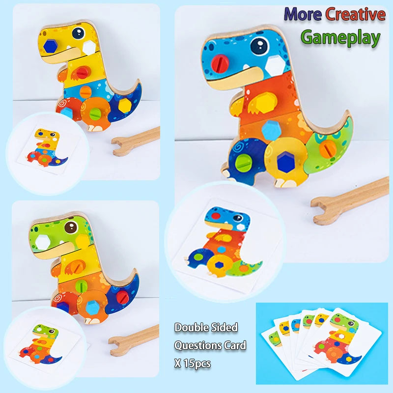 Dino Screwdriver Board™ - Draai & Ontdek - Sensorisch Speelgoed
