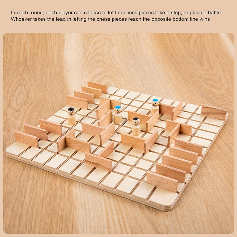 Wooden Chess Puzzle Game – Strategie & Denken – Bordspel