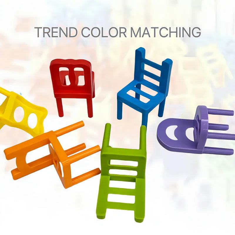 Chair Stack™ - Interactief & Stimuleer creativiteit - Stapel Stoelen Spel