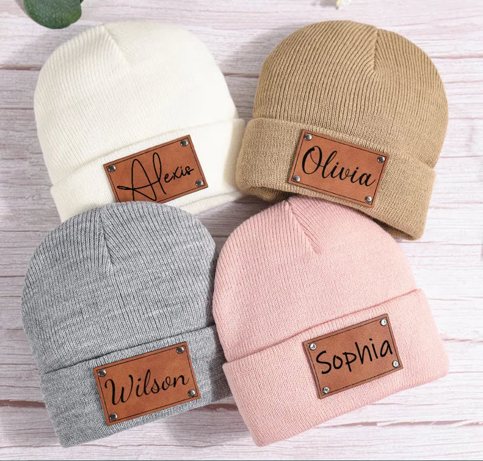 Mini Fashion™ - Eigen lettertype - Gepersonaliseerde Beanie Muts