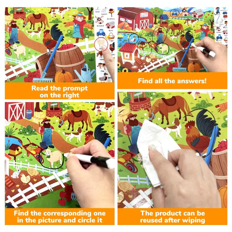 Search and Find Game – Leren & Speels – Activiteiten Boek