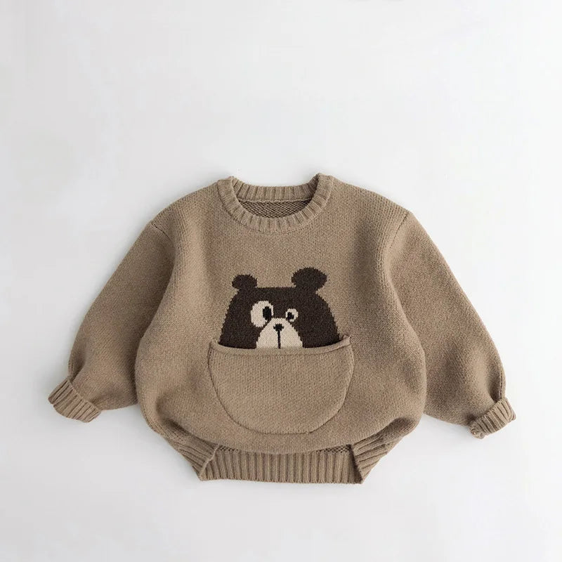 Mini Fashion™ - Leuke Print met Buidel - Dieren Trui