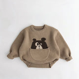 Mini Fashion™ - Leuke Print met Buidel - Dieren Trui