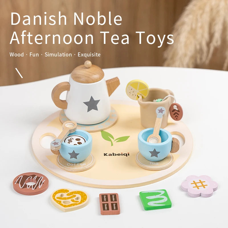 Woods – Simpel & Charmant – Houten Theeset voor Kinderen