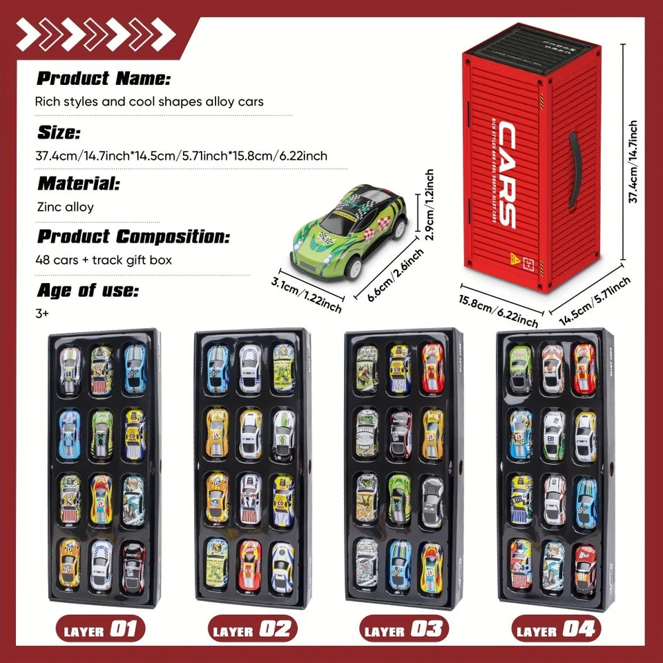 Speed Wheels™ - Supersnel & Stoer - 48 Race Auto's