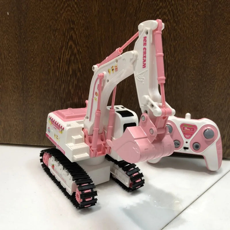 Pink Power Digger™ – Graaffeestje voor Meiden – RC Graafmachine