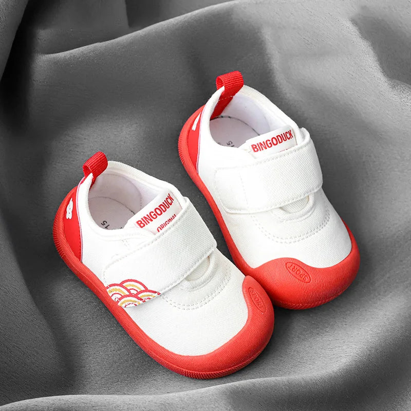 Mini Fashion™ - Ademend Materiaal - Schoenen met print