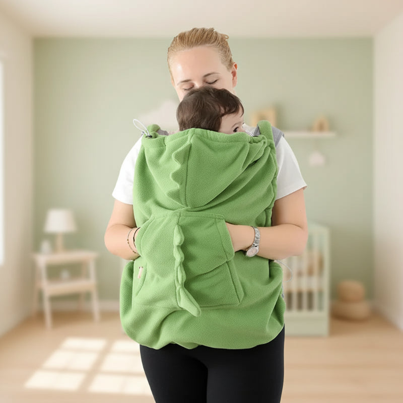 Dinosaur Baby Carrier Cover – Warm & Comfort – Dino Baby Deken