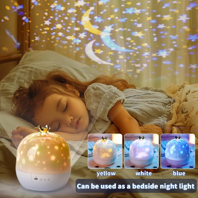 CosmoGlow – Dromerig & Creatief – Galaxy Projector Nachtlamp met 360° Rotatie