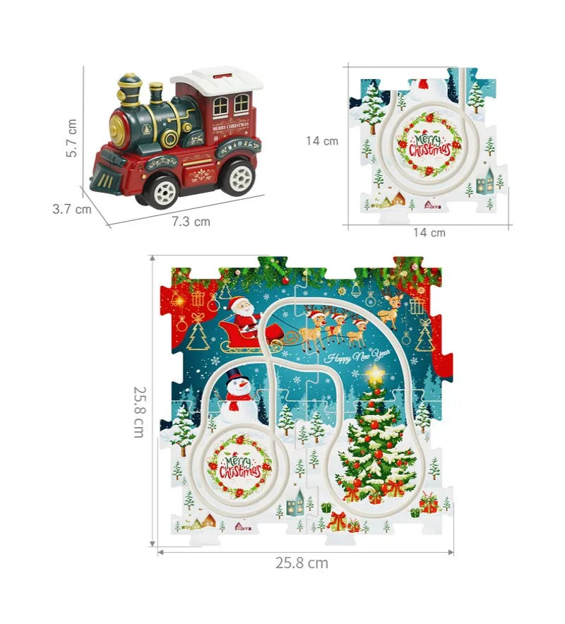 DIY Xmas Train Track™ - Bouw je eigen kerstwonderland - Kerst Trein puzzel