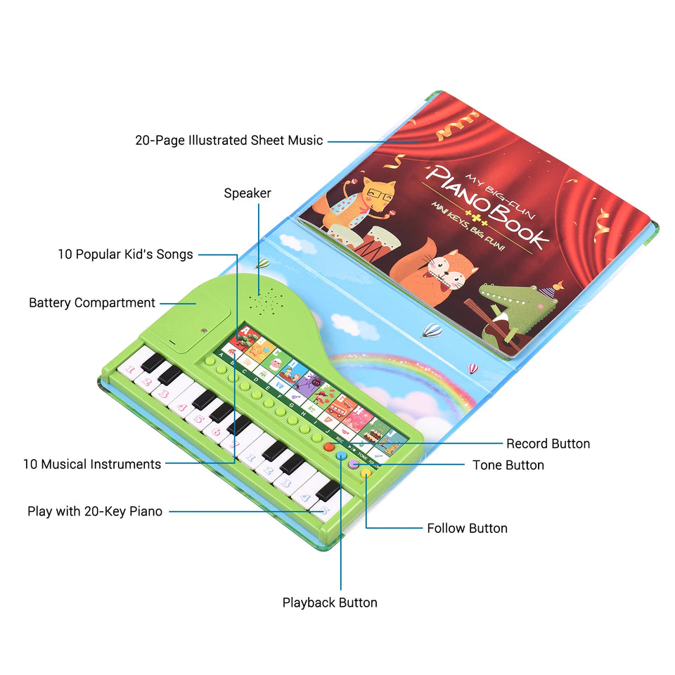 Piano Book™ - Toetsjesmagie - Kinder Piano Boek