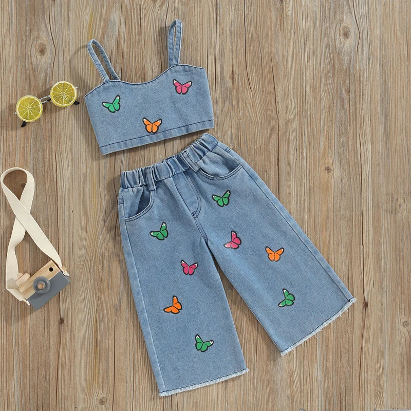Mini Fashion™ - Mooi Borduurwerk - Denim Zomerset