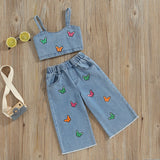 Mini Fashion™ - Mooi Borduurwerk - Denim Zomerset