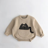 Mini Fashion™ - Leuke Print met Buidel - Dieren Trui