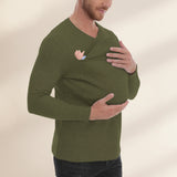 Kangaroo Pocket Shirt – Comfort & Handig – T-shirt Babydrager voor mannen