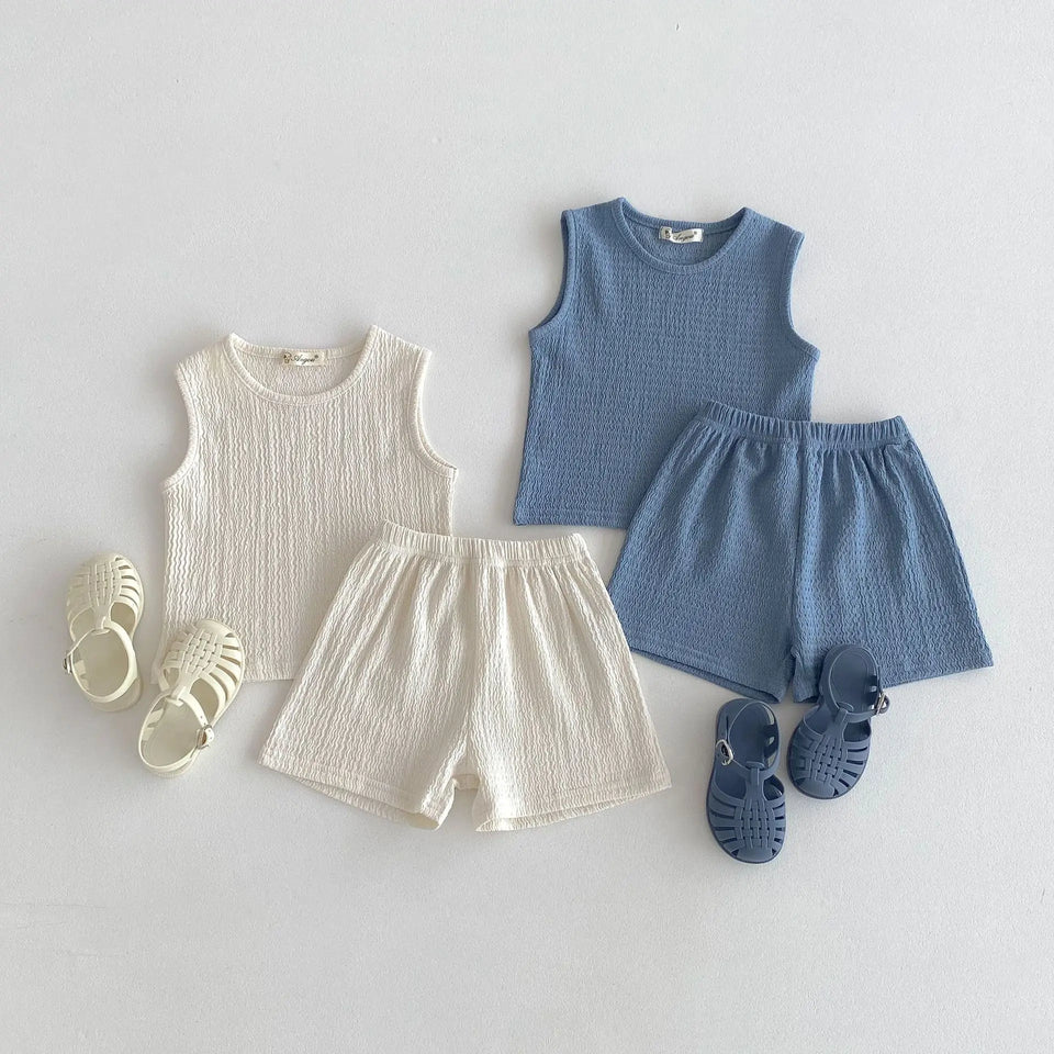 Mini Fashion™ - Vrij & Licht - Katoenen Kledingset