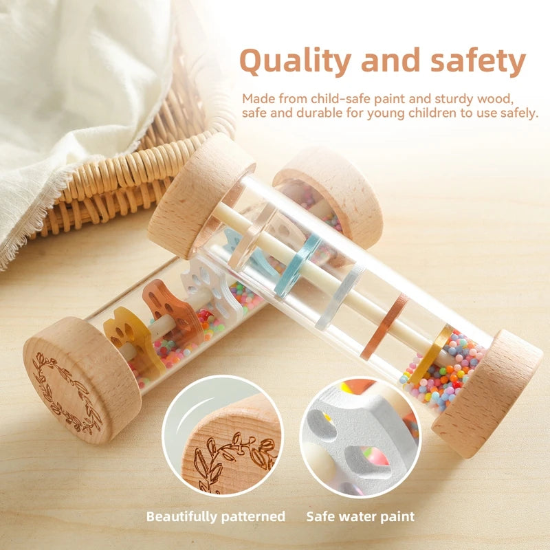 Baby Rain Stick™ – Magisch Regenmuziekje – Zintuiglijk Speelgoed