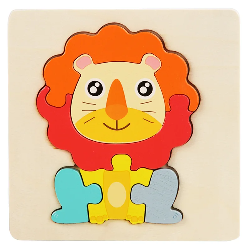 3D Wooden Puzzle™ - Speels Dierenavontuur - Legpuzzel