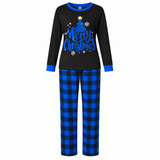 CozyChristmas – Feestelijk & Comfortabel – Familie Kerstpyjama met Blauwe Ruitjesbroek