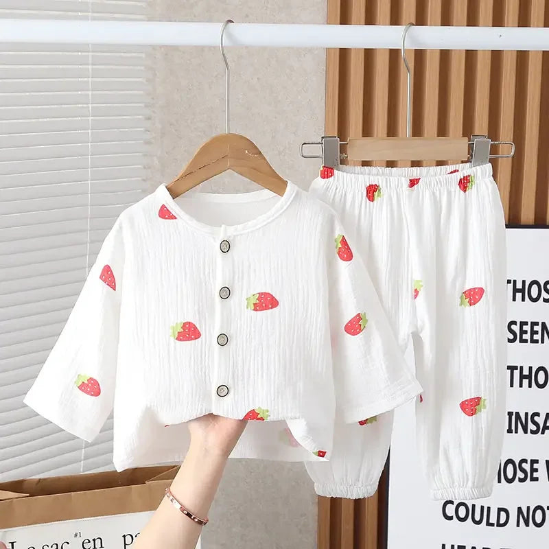 Mini Fashion™ - Luchtig Materiaal - Linnen Kleding Set