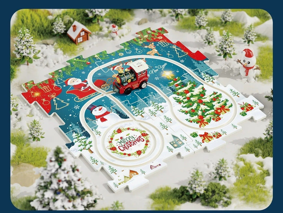 DIY Xmas Train Track™ - Bouw je eigen kerstwonderland - Kerst Trein puzzel