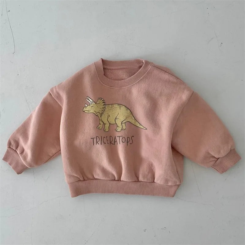 Mini Fashion™ - Leuke Dinosaurus Print - Dino Sweater