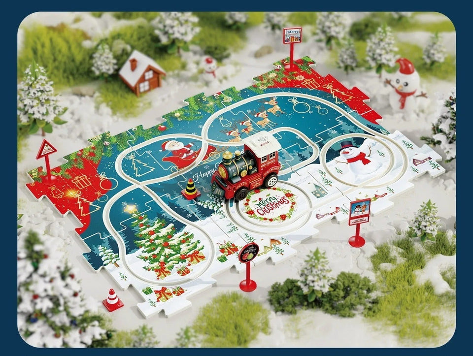 DIY Xmas Train Track™ - Bouw je eigen kerstwonderland - Kerst Trein puzzel