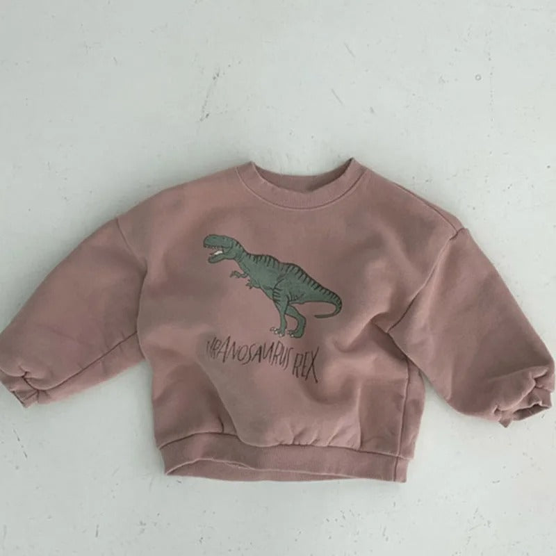Mini Fashion™ - Leuke Dinosaurus Print - Dino Sweater
