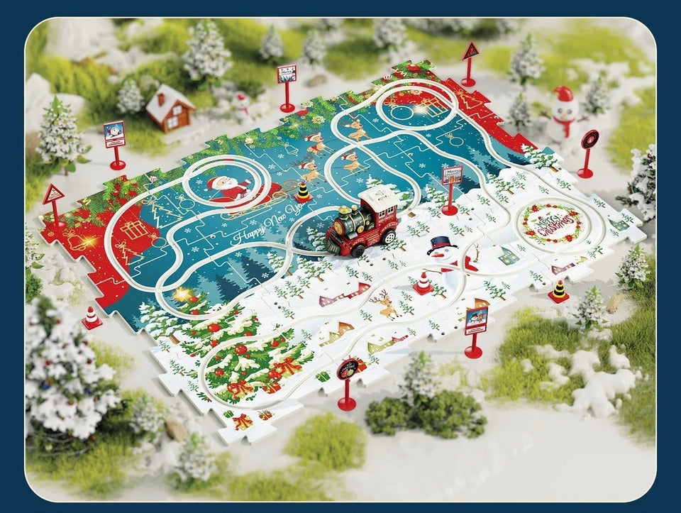 DIY Xmas Train Track™ - Bouw je eigen kerstwonderland - Kerst Trein puzzel