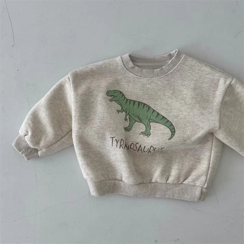 Mini Fashion™ - Leuke Dinosaurus Print - Dino Sweater