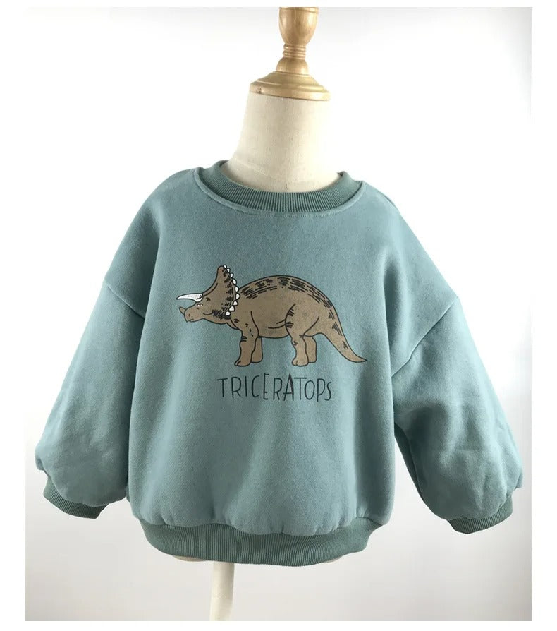 Mini Fashion™ - Leuke Dinosaurus Print - Dino Sweater