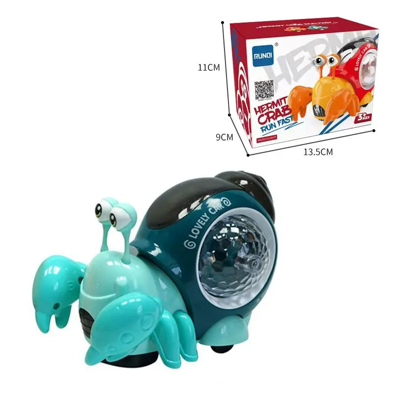 Music Snail™ -  Lichtgevend Speelmaatje - Speelgoed Slak & Krab