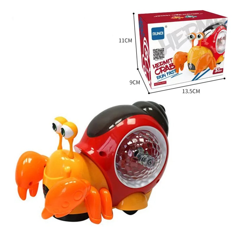 Music Snail™ -  Lichtgevend Speelmaatje - Speelgoed Slak & Krab