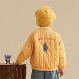Mini Fashion™ - Katoenen Winterjas met Borduursel