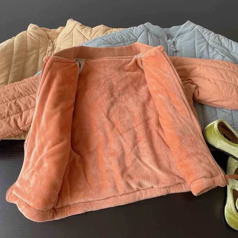Mini Fashion™ - Katoenen Winterjas met Borduursel