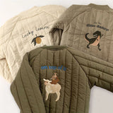 Mini Fashion™ - Katoenen Winterjas met Borduursel